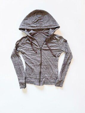 Aeropostale Dusty Rose Purple Zip Up Hoodie Size XS Lightweight Athletic Lounge